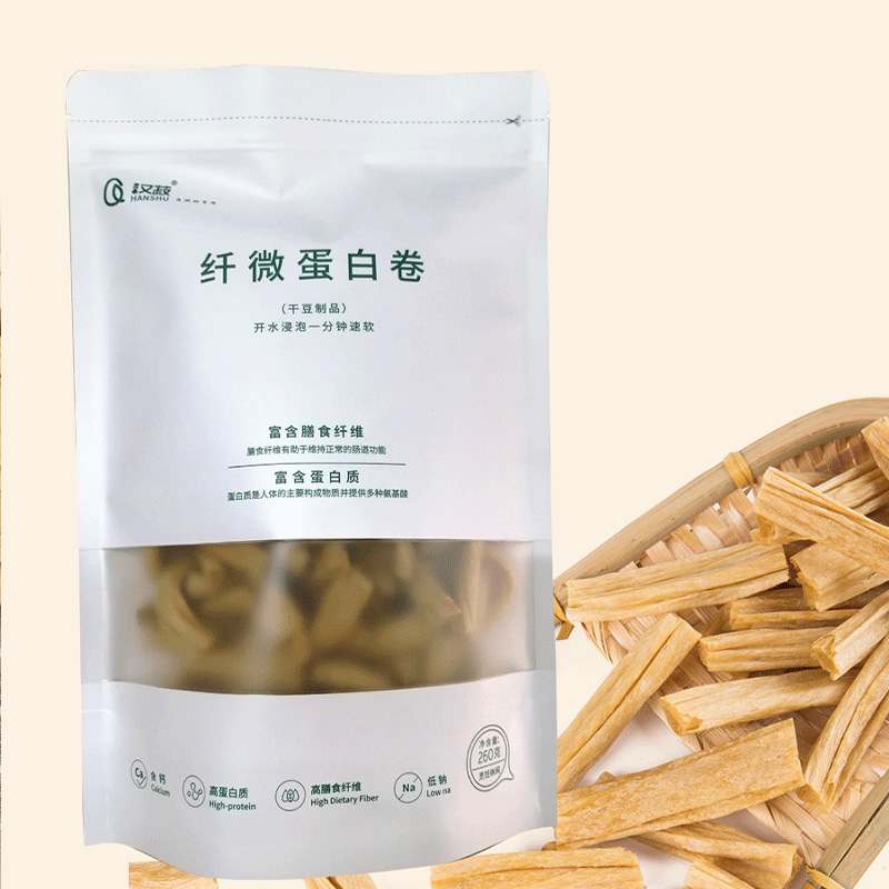 【汉菽】黄豆纤维蛋白卷 260克/袋 腐竹 豆浆