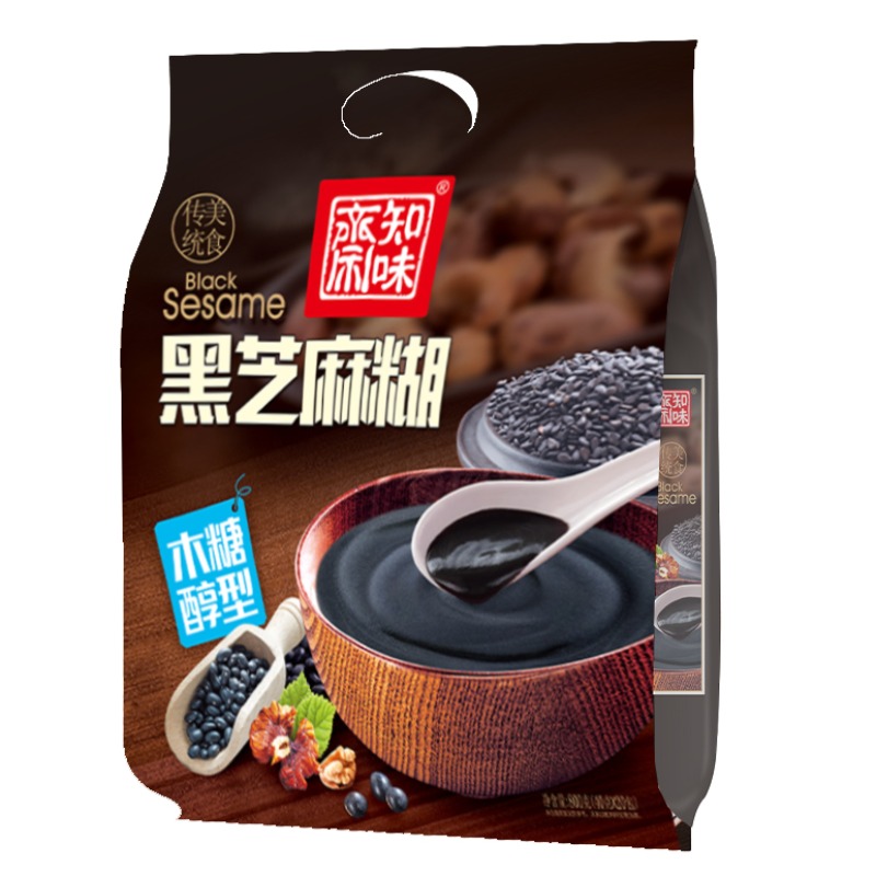 【知味斋】黑芝麻糊(木糖醇)营养早餐速溶即食代餐食品家庭早餐800g