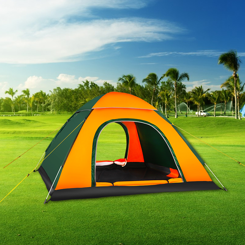 【maki zaza】野营速开帐篷 2秒速开懒人自动帐篷 户外双人( 多4人)