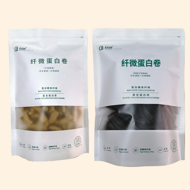 【汉菽】黄豆 黑豆 纤维蛋白卷 260克/袋