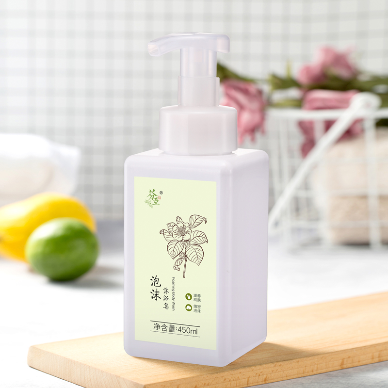 【芬亚】泡沫沐浴皂 450mL/瓶 天然植物油 润滑肌肤深层洁净 滋润保湿