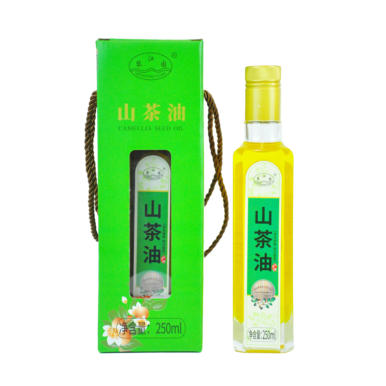 【琴江园】 山茶油 250ml/瓶 茶油 有机茶籽油