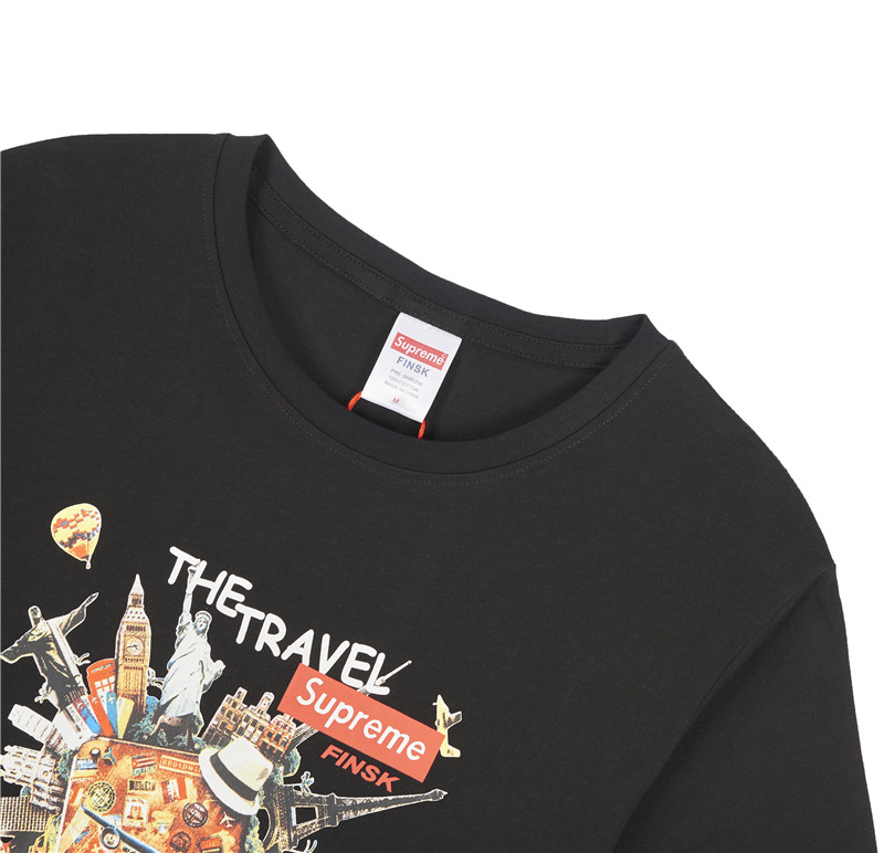 finsk男女运动t恤联名款supreme时尚潮牌短袖衣服ss20t102